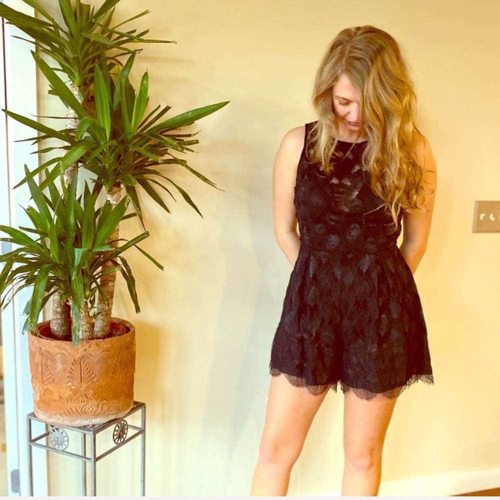 Nordstrom ASTR Black Romper